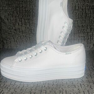 Keds Women's White Platform Sneakers NEW IN BOX